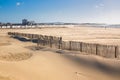 Beautiful dunes and beach coastline, sea landscape of Normandy coast, France, Europe