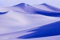 Beautiful dunes of Death Valley in a blue hue.