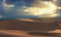 Beautiful dunes and dramatic skyin the Namib desert