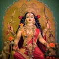 beautiful durga Hindu goddess generative AI