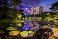 Beautiful dusk at Garden by the Bay