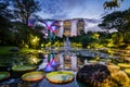 Beautiful dusk at Garden by the Bay