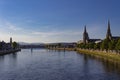 Beautiful dusk view of Panorama of Inverness Scotland