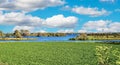 Beautiful dutch rural water landscape with rivers and lakes - Roermond (Maasplassen), Netherlands