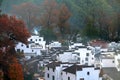 The beautiful dwellings and fall trees