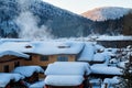 The beautiful dwellings on the foot of mountains