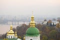 Beautiful early Evening view of the Kiev and river Dnieper Royalty Free Stock Photo