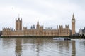 Beautiful early morning view of British Parliament House London UK