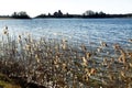 Beautiful early spring in Lithuania, beautiful Trakai city nature place,  galve lake, forest, historic building. Trakai is best pl Royalty Free Stock Photo