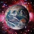 Beautiful earth from space. Space beauty. The elements of this image furnished by NASA Royalty Free Stock Photo