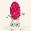 Beautiful Easter egg illustration Royalty Free Stock Photo