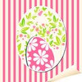 Beautiful Easter egg illustration Royalty Free Stock Photo