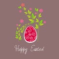 Beautiful Easter egg illustration Royalty Free Stock Photo