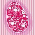 Beautiful Easter egg illustration Royalty Free Stock Photo