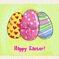 Beautiful Easter egg illustration Royalty Free Stock Photo