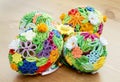 Beautiful easter eggs made of colored paper Royalty Free Stock Photo