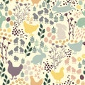 Easter Pattern Royalty Free Stock Photo