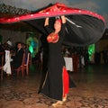 Beautiful easterly dance. national Egyptian dance Tanura Royalty Free Stock Photo