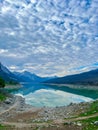 The beautiful Edith Lake along Maligne Road in Jasper National Park