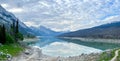 The beautiful Edith Lake along Maligne Road in Jasper National Park