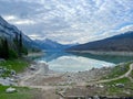 The beautiful Edith Lake along Maligne Road in Jasper National Park