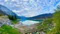 The beautiful Edith Lake along Maligne Road in Jasper National Park in Canada