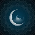 Beautiful Eid Mubarak religious background Royalty Free Stock Photo