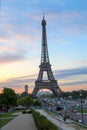 Beautiful Eiffel Sunrise Morning View