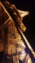 Beautiful Eiffel tower at the night