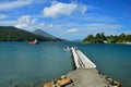 Beautiful New Zealand landscape. Elaine Bay, Marlborough Sounds, South Island Royalty Free Stock Photo