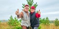 beautiful elderly couple in love in nature shows that everything