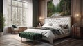 Beautiful elegant bedroom inerior design