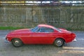 Beautiful classic vintage car Volvo P1800 parked