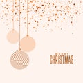 Beautiful elegant merry christmas festival greeting design