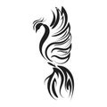 Beautiful And Elegant Phoenix Tattoo Design idea Royalty Free Stock Photo