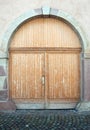 Beautiful elegant wooden door