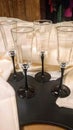 Beautiful & Elegent Champagne Flutes Royalty Free Stock Photo