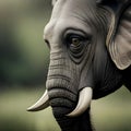 Beautiful elephant portrait - ai generated image Royalty Free Stock Photo