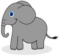 A beautiful elephant profile Royalty Free Stock Photo