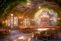 Beautiful elves tavern interior