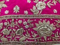 Beautiful embroidered pattern of zardozi embroidery
