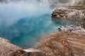 Beautiful emerald blue hot spring in Yellowstone National Park Royalty Free Stock Photo