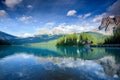 Beautiful Emerald lake, Yoho national park, British Columbia, Canada