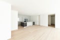 Beautiful empty apartment, modern kitchen Royalty Free Stock Photo