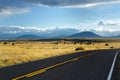 Beautiful endless wavy road in Arizona desert Royalty Free Stock Photo