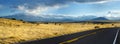 Beautiful endless wavy road in Arizona desert