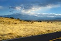 Beautiful endless wavy road in Arizona desert Royalty Free Stock Photo