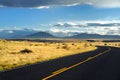 Beautiful endless wavy road in Arizona desert, USA Royalty Free Stock Photo