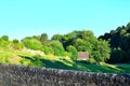 beautiful English countryside landscape in summer near Ludlow in England Royalty Free Stock Photo