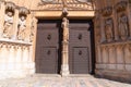 Beautiful entrance door Cathedral Tarragona Costa Dorada Catalonia Spain